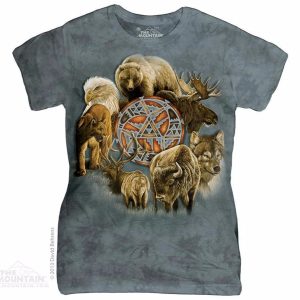 Animal Spirit Circle Womens T-Shirt